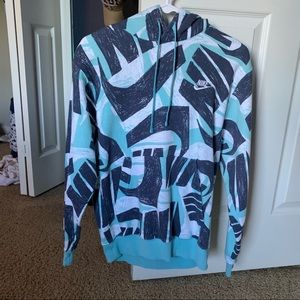 Blue n White Nike Hoodie